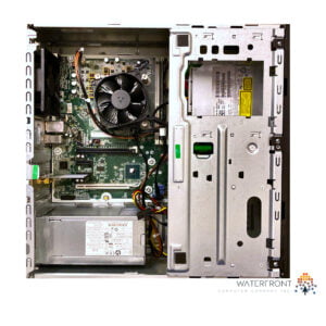 HP EliteDesk 800 G4 Desktop Tower PC - inside view of motherboard and components